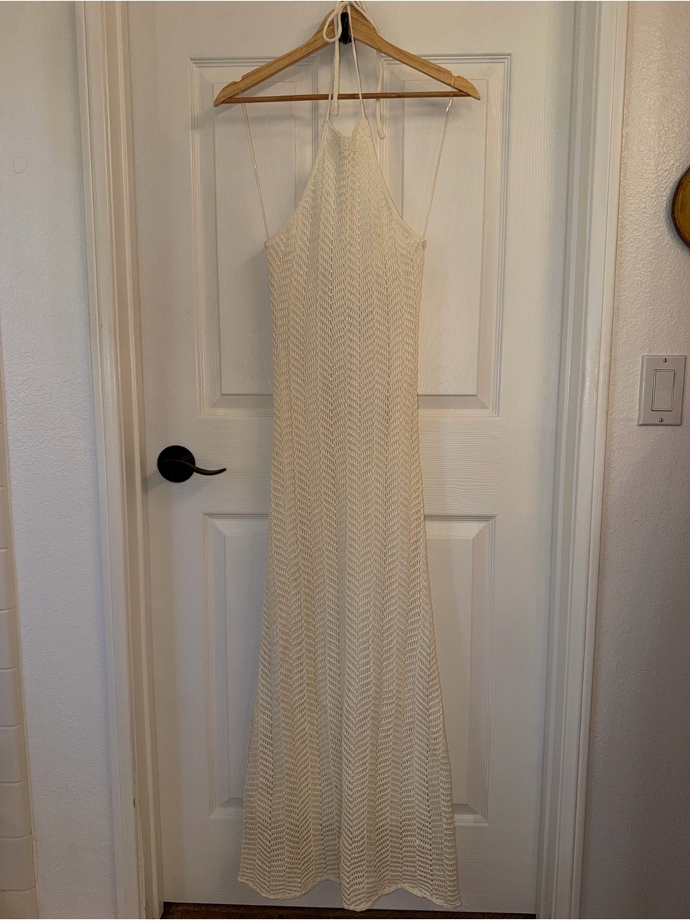 Petal & Pup Crochet Halter Maxi Dress
